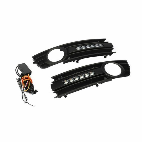 LED Nebelscheinwerfer Blende Lüftungsgitter Blinker Für Audi A4 B6 8E 2000-2004 - Picture 4 of 12