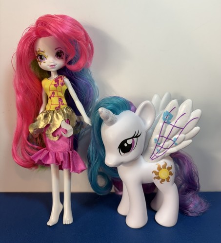 My Little Pony G4 Prinzessin Celestia durch den Spiegel Puppe und Pony 2 Stück