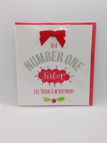 Sister Christmas Card Greetings xmas choice of designs Family Quality Girl Women - Picture 31 of 72