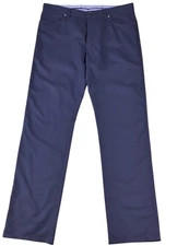 Ermenegildo Zegna Navy Blue Wool Cotton 5 Pocket Jean Style Dress Pants 36 x 33