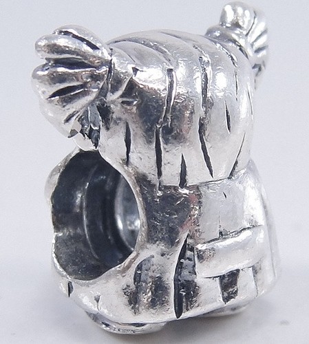Authentic Chamilia Sterling Silver Little Girl Give Back Program Charm Bead GE24 - Picture 2 of 4