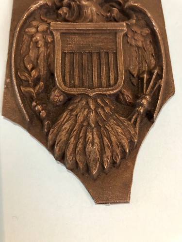 FB 1 antico medaglione ottone/bronzo E Pluribus Unum - Foto 3 di 4