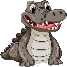 30 Custom Grey Crocodile Personalized Address Labels