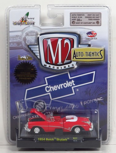 M2 Machines R27 Auto Thentics 1954 Buick Skylark 54 Convertible 13-11 Red 1:64 - Picture 1 of 6