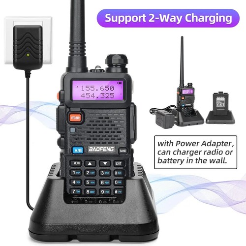 For Baofeng UV-5R 8W Tri-Power Walkie Talkie Dual Band Long Range 128CH Portable - Zdjęcie 6 z 24
