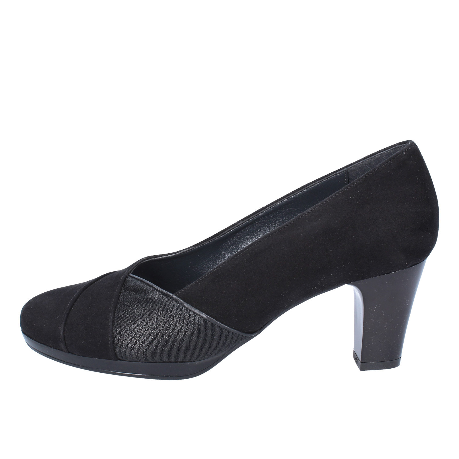 DONNA CINZIA SOFT 6 (EU 39) tribunali Neri in Pelle Scamosciata Tessile BX321 DONNA CINZIA SOFT 6 (EU 39) tribunali Neri in Pelle Scamosciata Tessile BX321 29db38