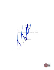 TARON EGERTON SIGNED 'ROCKET MAN' FULL MOVIE SCRIPT ACTOR BECKETT BAS COA TARON EGERTON SIGNED 'ROCKET MAN' FULL MOVIE SCRIPT ACTOR BECKETT BAS COA