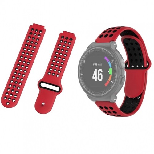 Bracelet Montre Compatible Pour Garmin 220 230 235 630 620 735XT Rouge - Photo 1 sur 2
