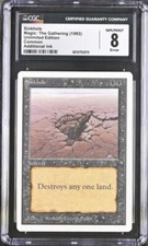 Sinkhole, Unlimited mtg. CGC 8, Near Mint/Mint!