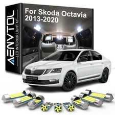 Kit de 16 bombillas LED interiores para Skoda Octavia 3 MK3 5E sedán combi 2013-2020