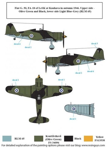 sd48037/ S.B.S. model - Decals - Finnish Fighters – Post War Markings - 1:48 - Picture 3 of 3