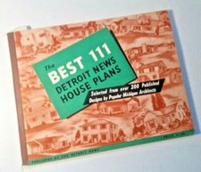 Vintage 1940s House Plans Detroit News 111 Best Popular Michigan Architects Book