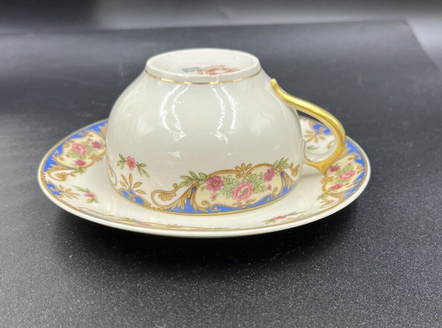 Charles Field Haviland Limoges GDA Porcelain 2 Cup and Saucer Sets - Picture 1 of 3