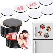 Sublimation Magnet Blanks Set 48 Pcs Personalized Sublimation Blank Refrigera...