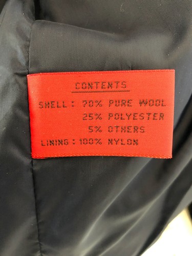 Mens Original Herman Kay Wool Hooded Bib Jacket Size 6 Mens 3XL 46 - Picture 5 of 5