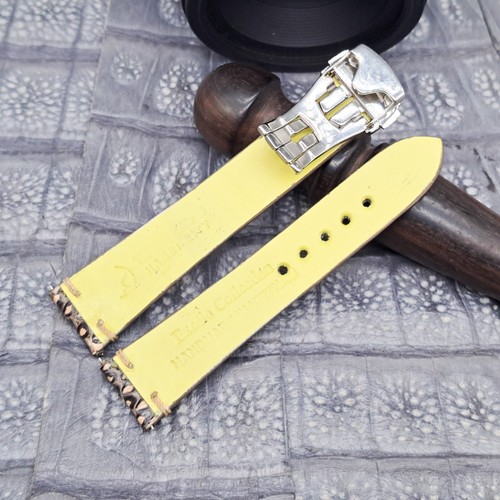 Correa de reloj de cuero exótico de 20 mm/16 mm diseño minimalista vintage - Imagen 2 de 12