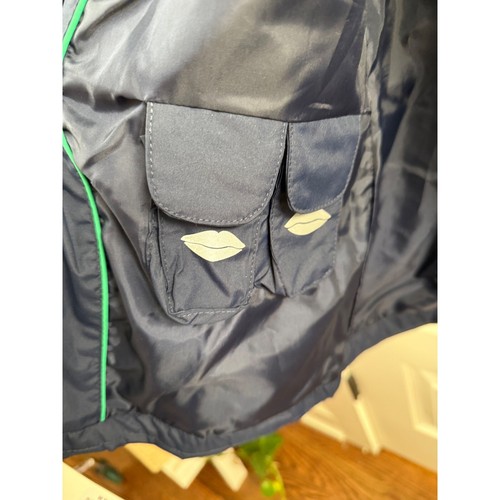 New Natural Reflections Rain Jacket Hooded Full Lightweight Navy Blue Medium - Picture 12 of 13