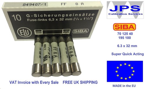 SIBA 70 125 40 6.3x32mm Quick Acting - Pick Your Rating - FF Fuse 500-700V x5/10 - Picture 62 of 75