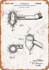 METAL SIGN - 1964 Dental Drill Patent -- Vintage Look