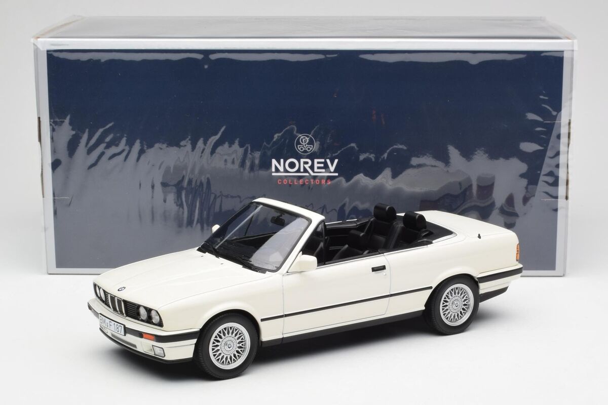 183213 BMW 325i E30 Cabriolet Alpine White Norev 1/18 | eBay
