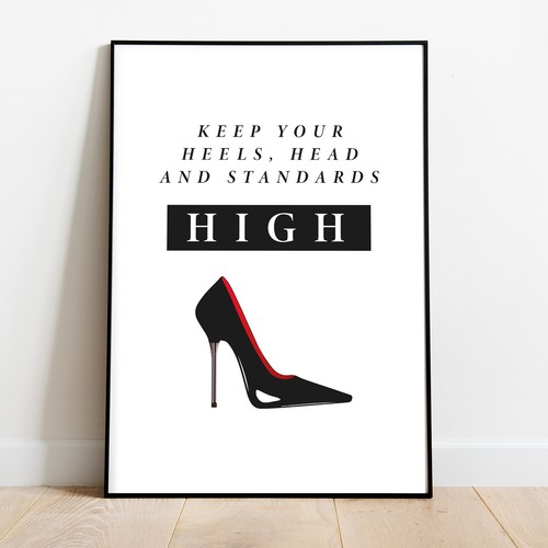 Bedroom Fashion Wall Art Prints Home Decor Poster Quote Framed Picture - Picture 11 of 35