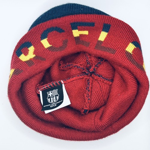 Cappello ufficiale FC Barcelona Beanie Skull Cap neve sci snowboard ottimo usato - Foto 11 di 14