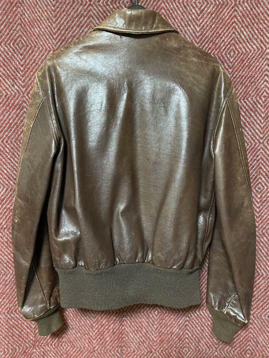 AVIREX A-2 Leather Blouson Jacket men 36 Dark Brown Biker AVIREX A-2 Leather Blouson Jacket men 36 Dark Brown Biker