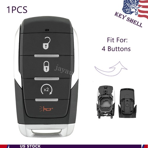 For 2019 2020 2021 2022 Dodge Ram 1500 Smart Remote Car Key Fob Shell Case Cover - Picture 1 of 11