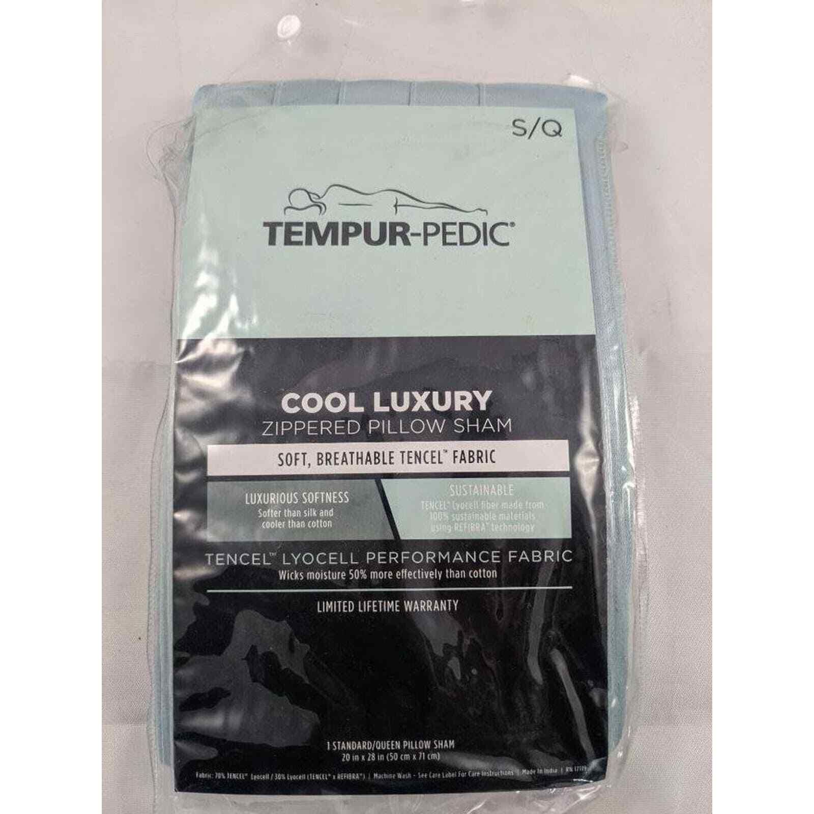 Tempur Pedic Cool Luxury Zippered Pillow Sham S/Q BRAND NEW eBay