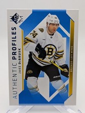 💥 2023-24 UD SP Hockey Authentic Profiles Jake DeBrusk Bruins Blue