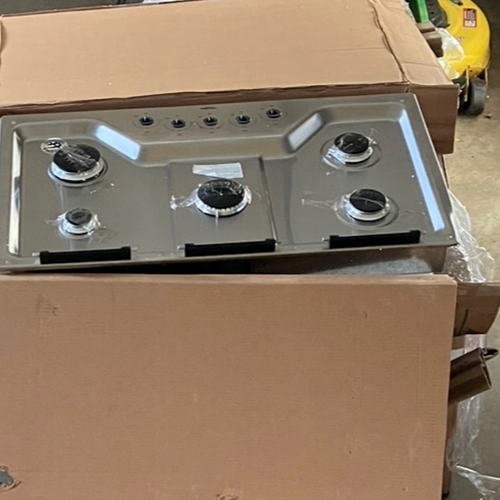 Whirlpool 36" Stainless Steel Gas Cooktop with 5 Sealed Burners - WCG97US6HS - Picture 6 of 8