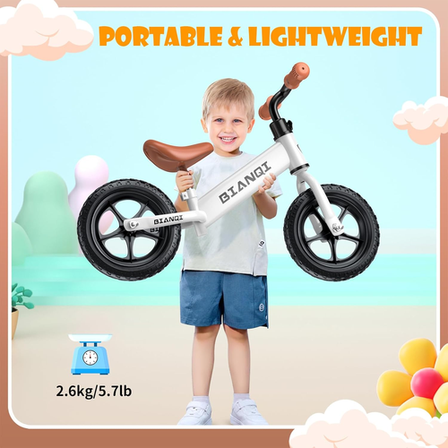 12" Toddler Balance Bike for 2-5 Year Old | No Pedal Push Bicycle Kids | Easy In - Picture 4 of 7