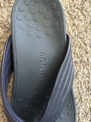 Ladies Vionic Blue Flip Flop Style Sandal Shoe Size 7-7.5 Great condition - Picture 7 of 13