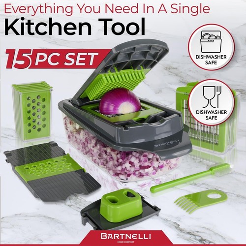 Vegetable Chopper Food Slicer Pro | 15 Pc MultiFuctional Kitchen Gadgets for ... - Picture 4 of 7