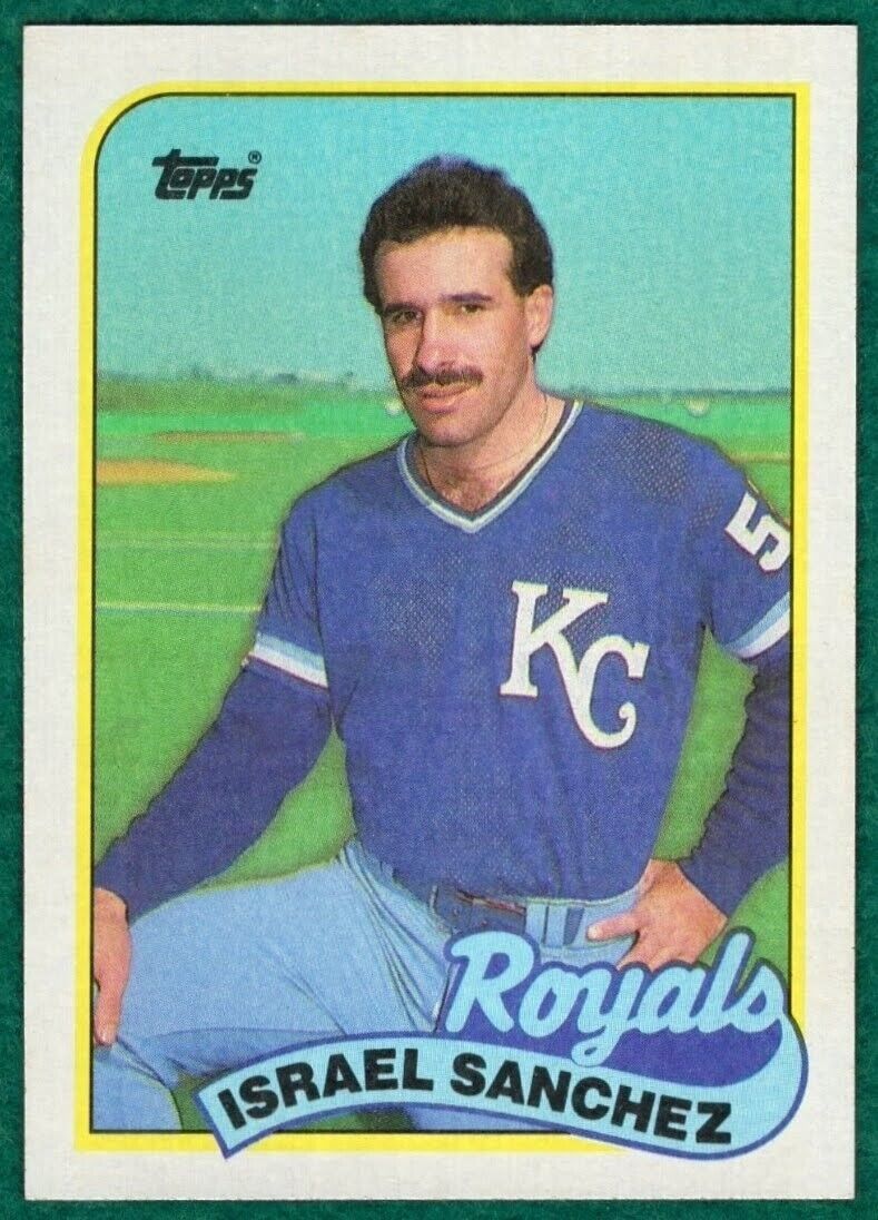 Israel Sanchez - 1989 Topps #452 - Kansas City Royals Baseball Card