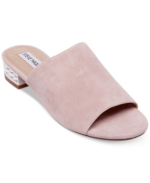 pink steve madden slides