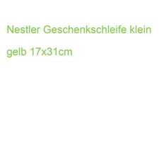 Nestler Geschenkschleife klein gelb 17x31cm (4015594842918) (2043)