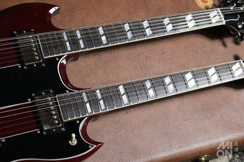 Guitarra Eléctrica Gibson EDS-1275 Doble Cuello Cereza Hecha en EE. UU. 1989 Cuerpo Sólido - Imagen 5 de 11