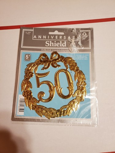 Deko zum 50. Hochzeitstag (Schild ist neu - Banner ist gebraucht)