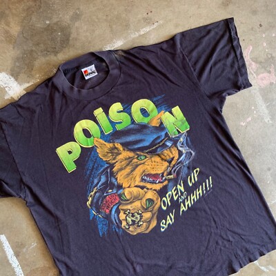 80s バンドT ポイズン　ヴンテージ　USA 80's POISON バンドTシャツ XL | CUSTOM FEVER