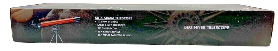 Tasco Beginner Telescope Microscope Specialty Combo Kit 49T 50x50mm 15" Tripod - Image 3 of 4