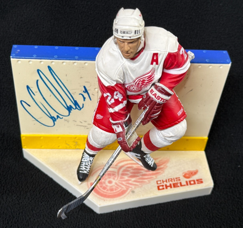 Chris Chelios Signed Detroit Red Wings McFarlane Figure JSA COA - Picture 2 of 4