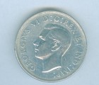 Htf Ww2 Date 1945 Canada King Edward Vi Crest 800 Silver 50 Cent 1/2 Dollar Coin