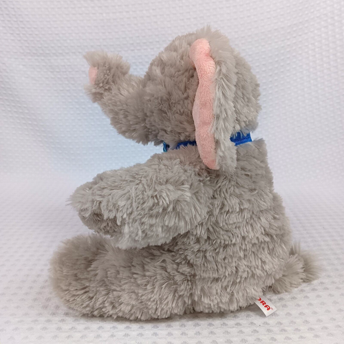 Juguete de peluche 2016 elefante gris aurora con orejas rosadas - Imagen 2 de 7