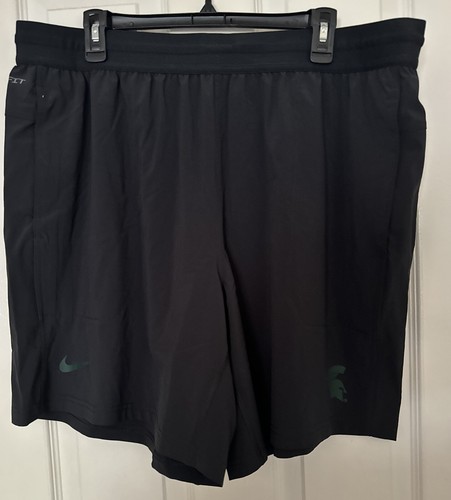 Nike Dri-FIT Men’s 3XL Michigan State Spartans Team Issued PE Black Shorts NEW