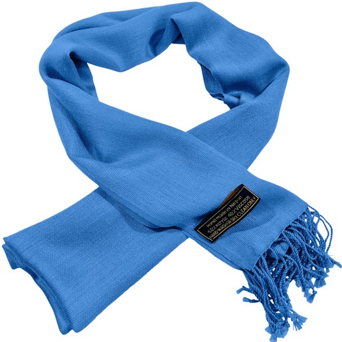 Turquoise Men's Solid Color Nepalese Fashion Scarf Seconds Wrap CJ Apparel *NEW* - Picture 1 of 11
