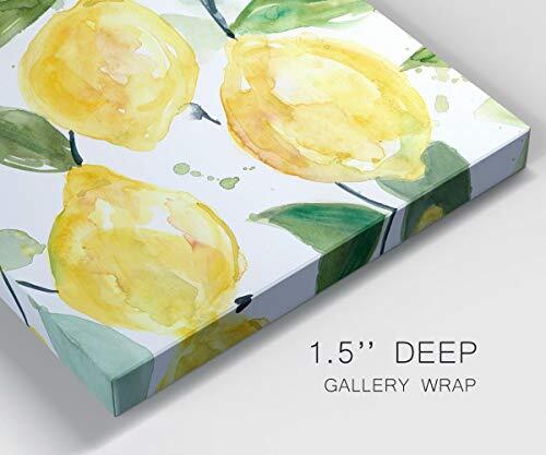 Canvas Wall Art Hanging Prints for Home Green 12L" x 8W" Lemon Branches (2) - Picture 7 of 8