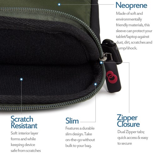 Slim Lightweight Shoulder Strap Messenger Bag fits Samsung Chromebook 3 11.6 - Picture 9 of 47