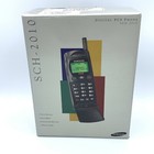 Vintage Samsung SCH-2010 Digital PCS Flip Mobile Phone In Box With Accessories