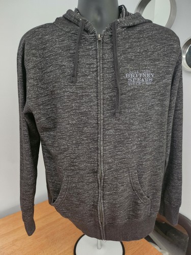 Rare Britney Spears 2018 Piece of Me Tour Full Zip Hoodie Sweatshirt Mens Large